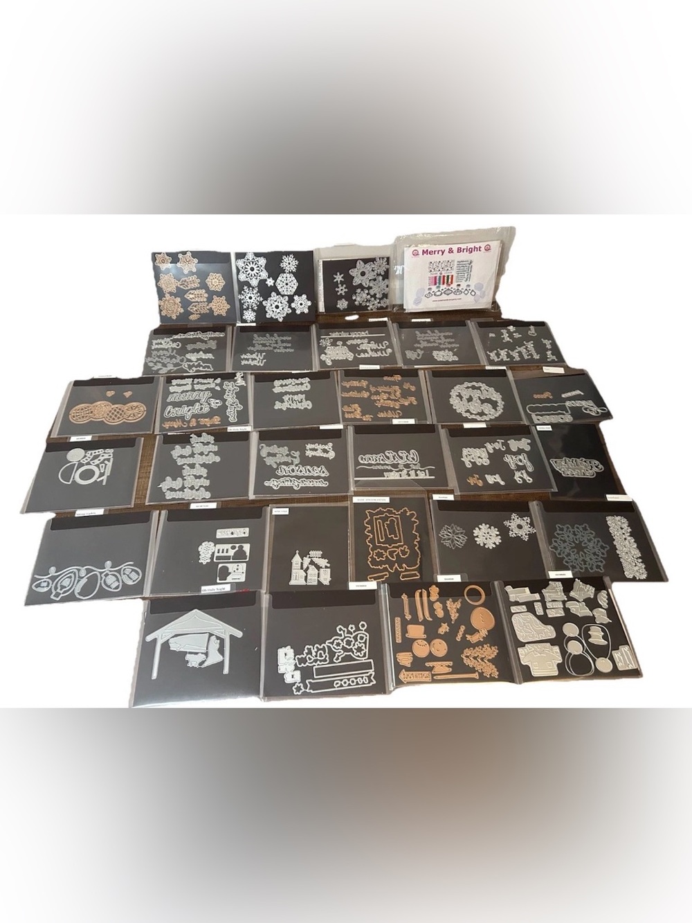 Lot of 31 Set Metal Dies for Paper Crafts Cards & Scrapbooking HOLIDAY XMAS EUC